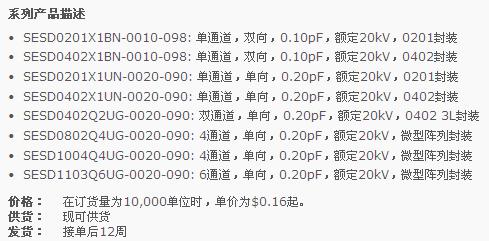 滿(mǎn)足Thunderbolt和USB 3.0應(yīng)用的超低電容靜電保護(hù)器