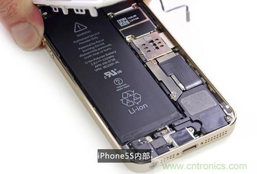 土豪金iPhone 5S拆解：內(nèi)部結(jié)構(gòu)升級，維修難度增加