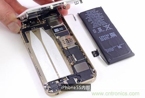 土豪金iPhone 5S拆解：內(nèi)部結(jié)構(gòu)升級，維修難度增加