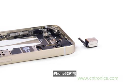 土豪金iPhone 5S拆解：內(nèi)部結(jié)構(gòu)升級，維修難度增加