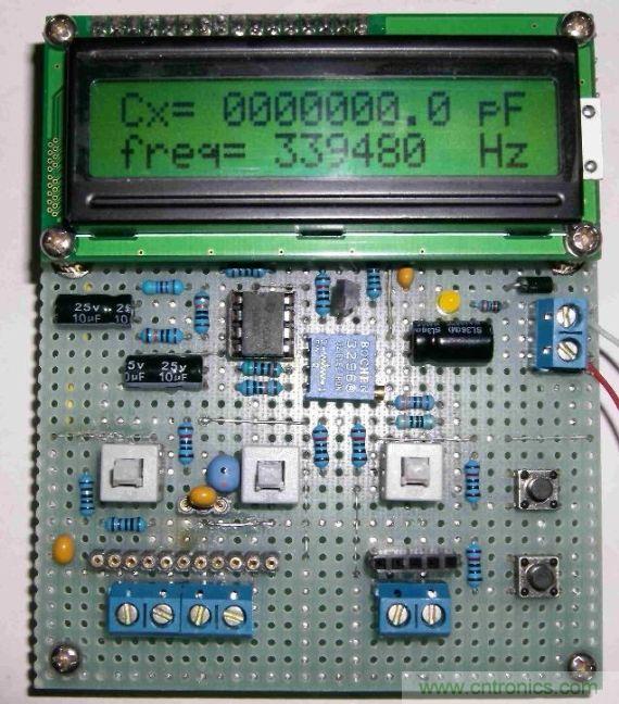 DIY集電容、電感和頻率為一體的測(cè)量?jī)x器