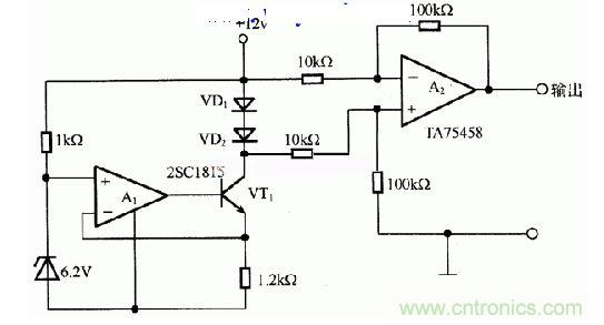 二極管作為溫度傳感器的應(yīng)用電路