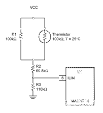 熱敏電阻線性化電流限制