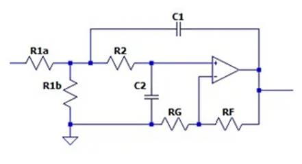 二階運算放大器的低通、帶通和高通濾波器設(shè)計