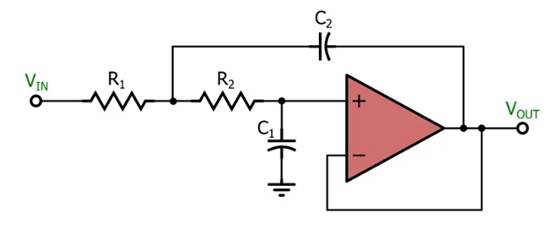 電感器輸出，運算放大器輸入：二階有源濾波器簡介